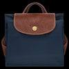Navy Le Pliage Original M Backpack